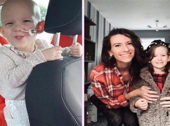 7χρονο κοριτσάκι που δίνει μάχη με τον καρκίνο από 18 μηνών μωράκι κέρδισε το στοίχημα της ζωής