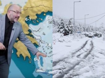 Προειδοποιεί ο Αρναούτογλου για κακοκαιρία «Ελπίδα»: «Χρόνια είχα να δω μια τέτοια χιονο-εξέλιξη»
