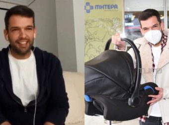 Τρισευτυχισμένος πατέρας ο Πέτρος Συρίγος: Η πρώτη μέρα στο σπίτι με την νεογέννητη κόρη του
