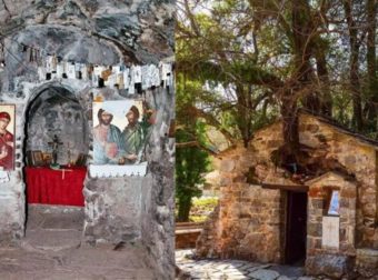 Αγία Θεοδώρα: Το εκκλησάκι «θαύμα», με τα 17 δέντρα στην σκεπή που μπήκε στο βιβλίο Γκίνες