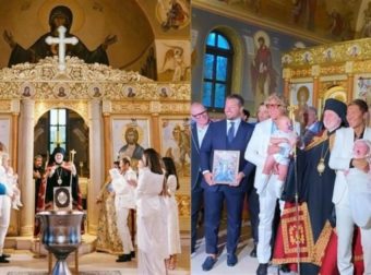 Ζευγάρι αντρών βάφτισε τα παιδιά του με τις ευλογίες του Αρχιεπίσκοπου και νονά την Ευγενία Νιάρχου