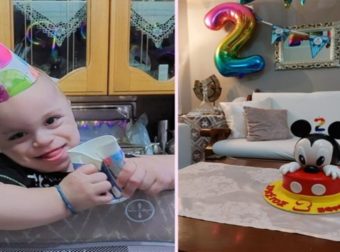 O μικρούλης Χρήστος Εφραίμ νίκησε τον καρκίνο και γιόρτασε στο σπίτι τα δεύτερα γενέθλιά του.
