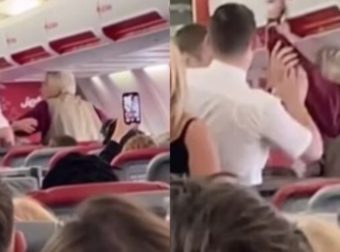 Εικόνες ντpοπής σε πτήση προς Ρόδο: Έξαλλη ηλικιωμένη χαστούκισε αεροσυνοδό και ούpησε το κάθισμά της