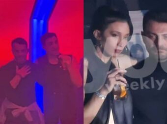 Τους κοιτούσε όλο το μαγαζί: Με μαύρο φόρεμα με κοψίματα στο στήθος η Βαμβακούση – Βίντεο από τα μπουζούκια με τον Αγγελόπουλο στην πίστα