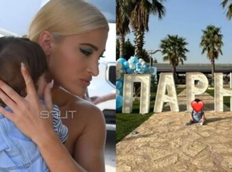 Έβαλε φόρεμα απ’το μαγαζί της & “σάρωσε”: Απαστράπτουσα μαμά η Τούνη στη βάφτιση του μικρού Πάρη, η ασορτί νονά