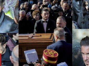 Με κλάματα οι celebrities στην κηδεία του Καρρά